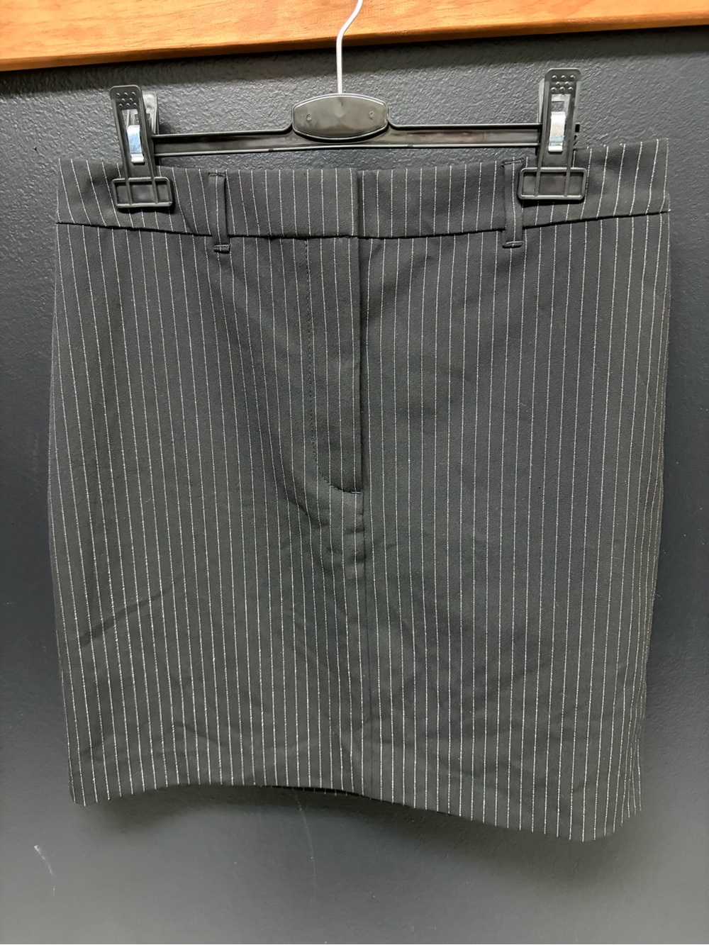 White House Black Market Black Pinstripe Pencil Skirt